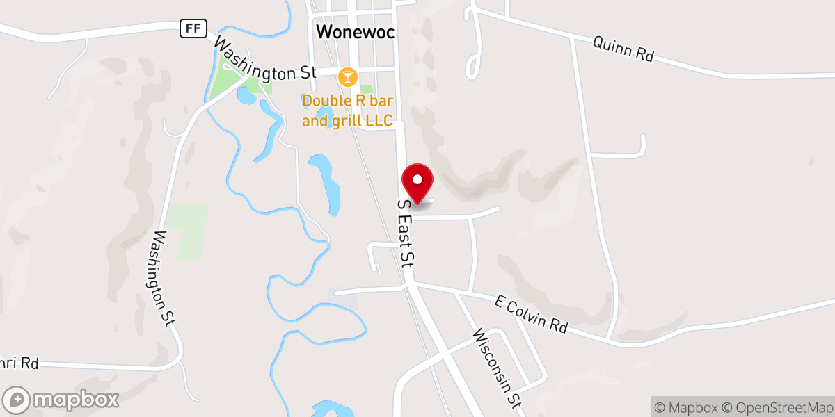 Map showing location of St Paul's Evangelical Lutheran Church