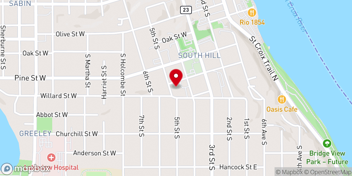 Map showing location of The Connect Center