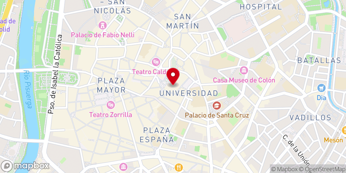 Map showing location of Catedral de Nuestra Señora de la Asunción