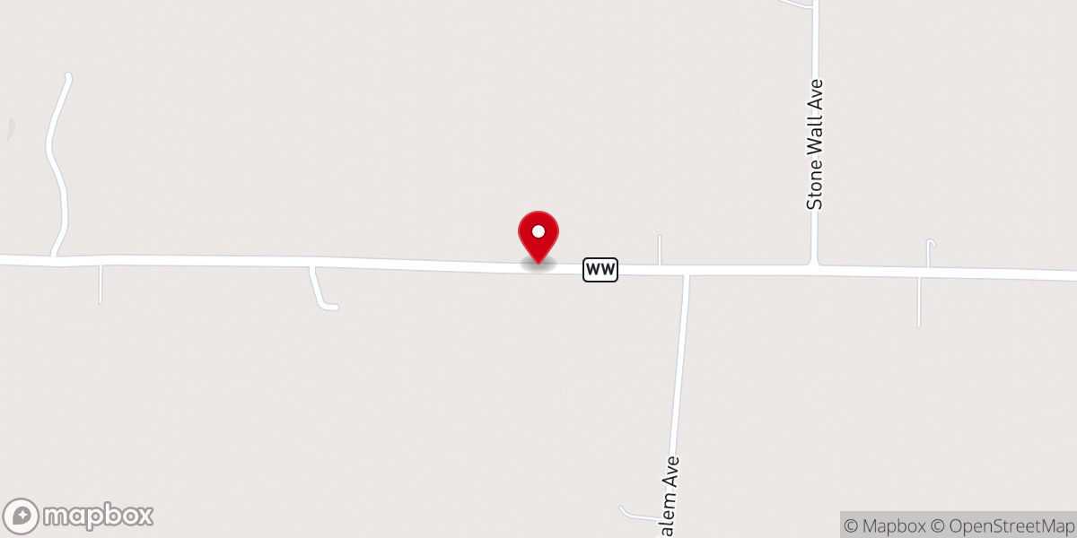 Map showing location of Asbury Chapel United Methodist