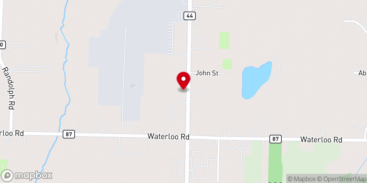 Map showing location of Friendship Bible Church