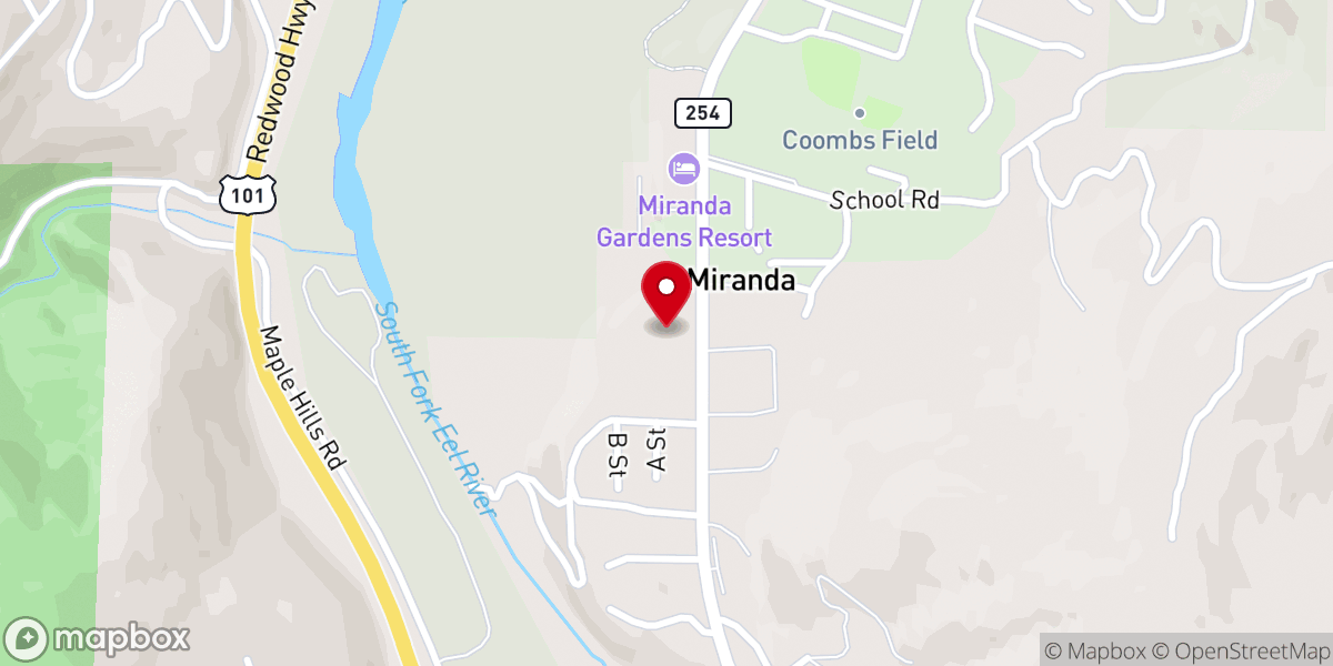Map showing location of Miranda Seventh-Day Adventist Church