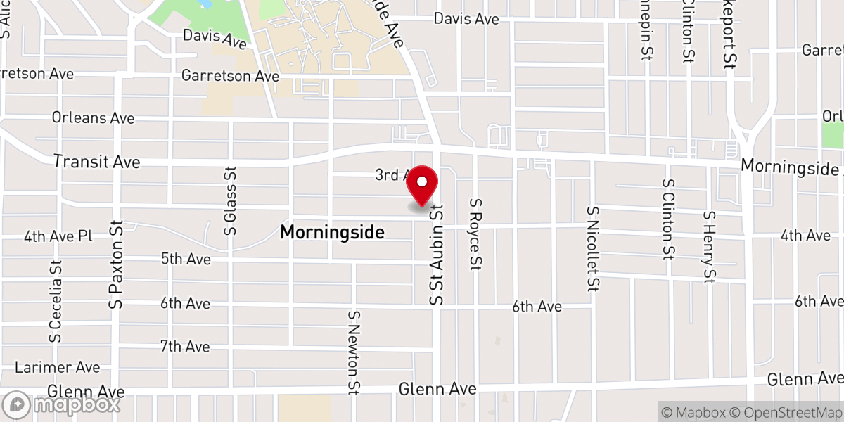 Map showing location of St Luke Lutheran Church