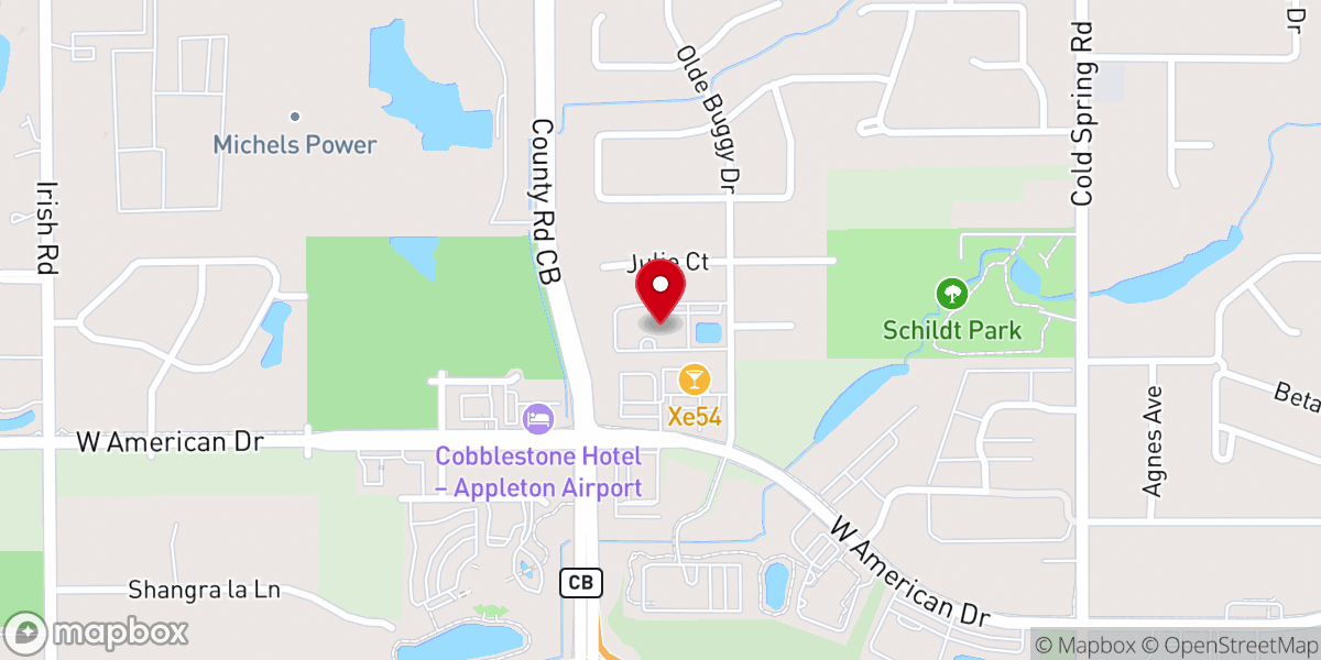 Map showing location of Apple Valley Presbyterian Church (OPC)