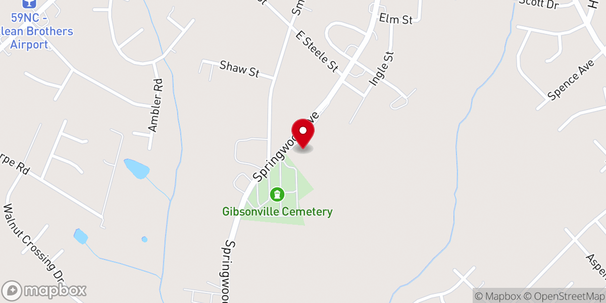 Map showing location of Triad Fellowship