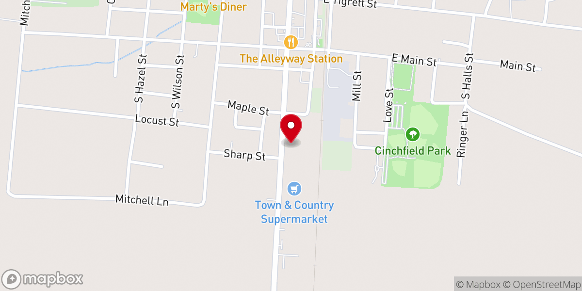 Map showing location of West Tennessee Medical Group Primary Care | Halls