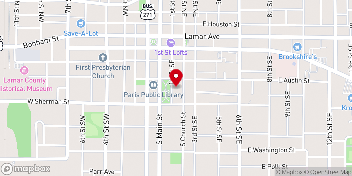 Map showing location of Holy Cross Columbarium