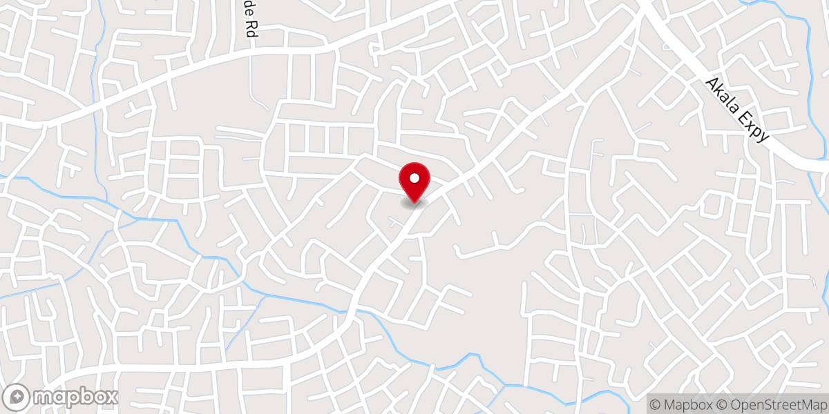Map showing location of St. Peter's Anglican Church, Ashipa