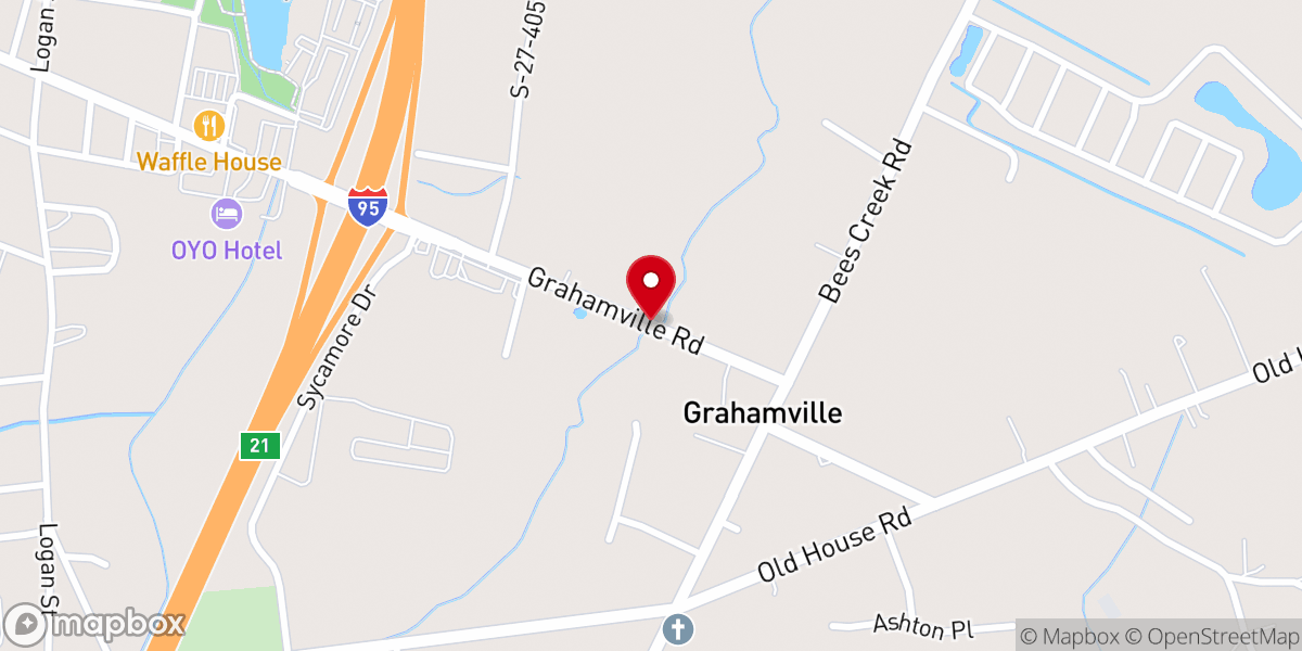 Map showing location of Effectual Open Door Bibleway Holiness Church