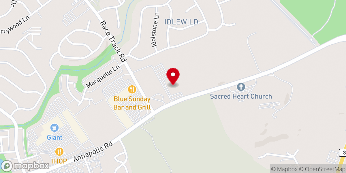 Map showing location of Cornerstone Church