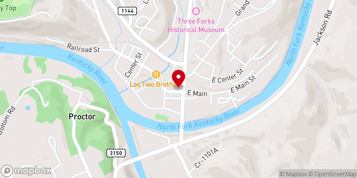Map showing location of McGuire Memorial Presbyterian Church