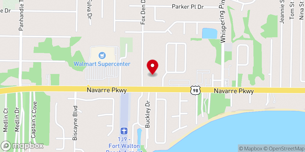Map showing location of Navarre United Methodist Church