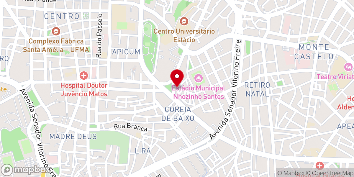Map showing location of ICE Centro - Igreja Cristã Evangélica do Centro