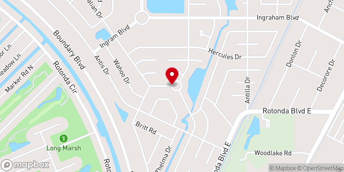 Map showing location of Pastor Glenn Wanless