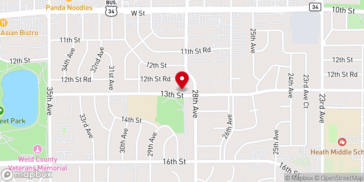 Map showing location of Iglesia Bethel PAC-FdF