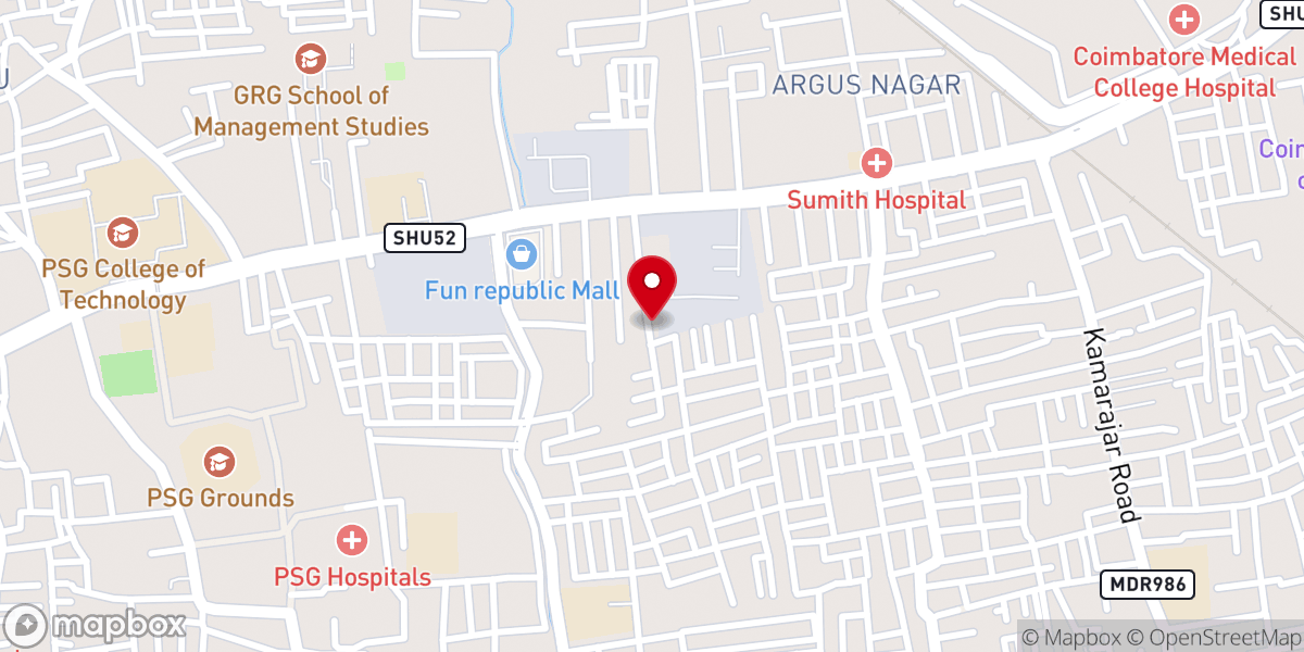Map showing location of Apostolic Prayer House