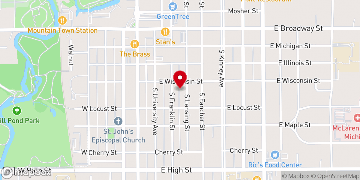 Map showing location of MT Pleasant Community Church