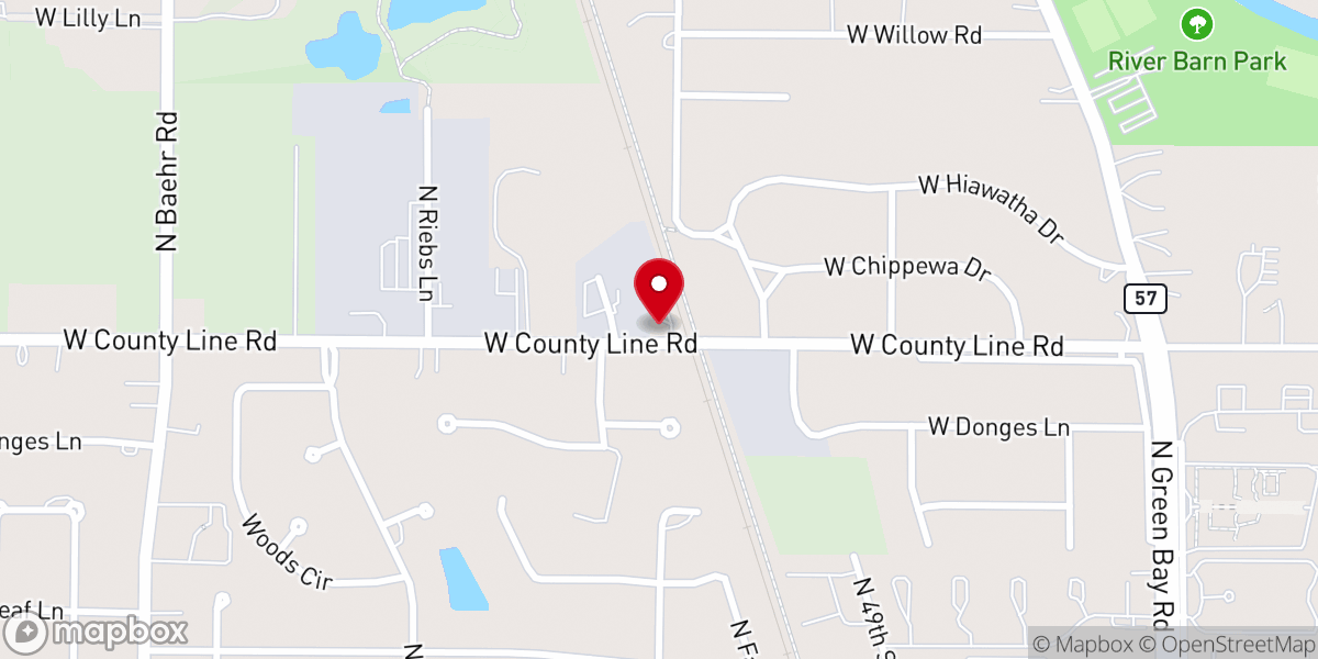 Map showing location of Spanky's Hideaway