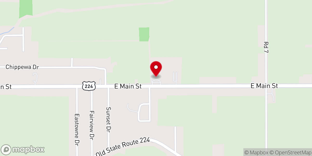 Map showing location of Faith Baptist Church