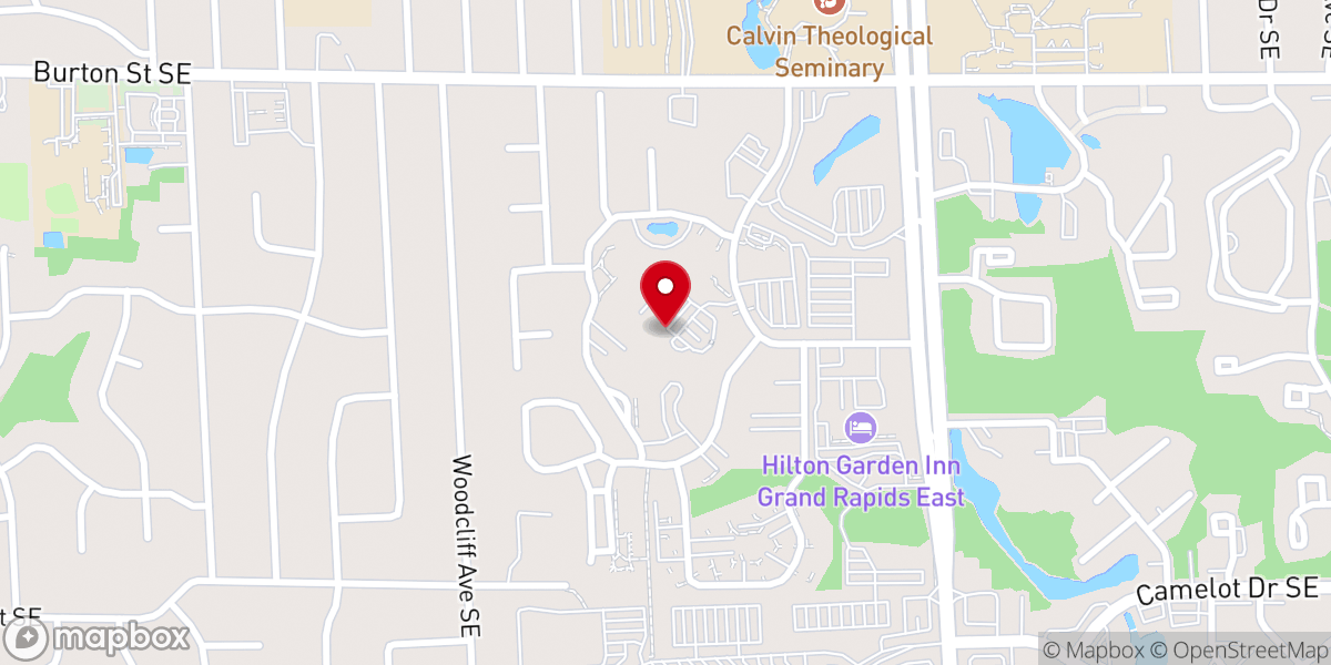 Map showing location of Raybrook Chapel