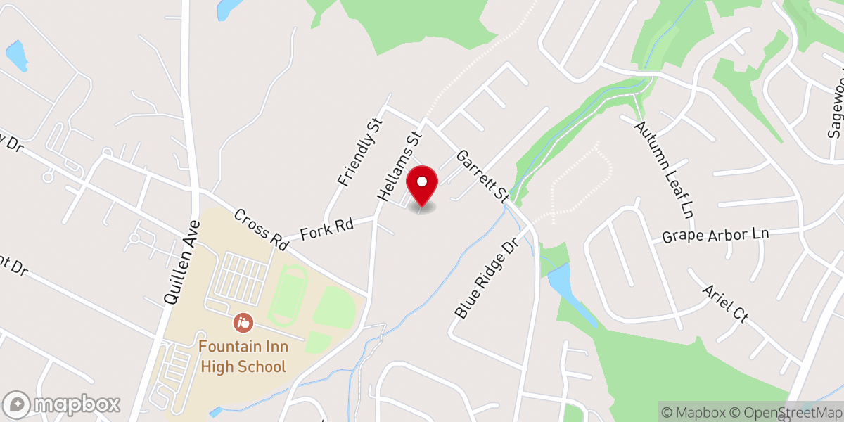 Map showing location of Berean Baptist Church