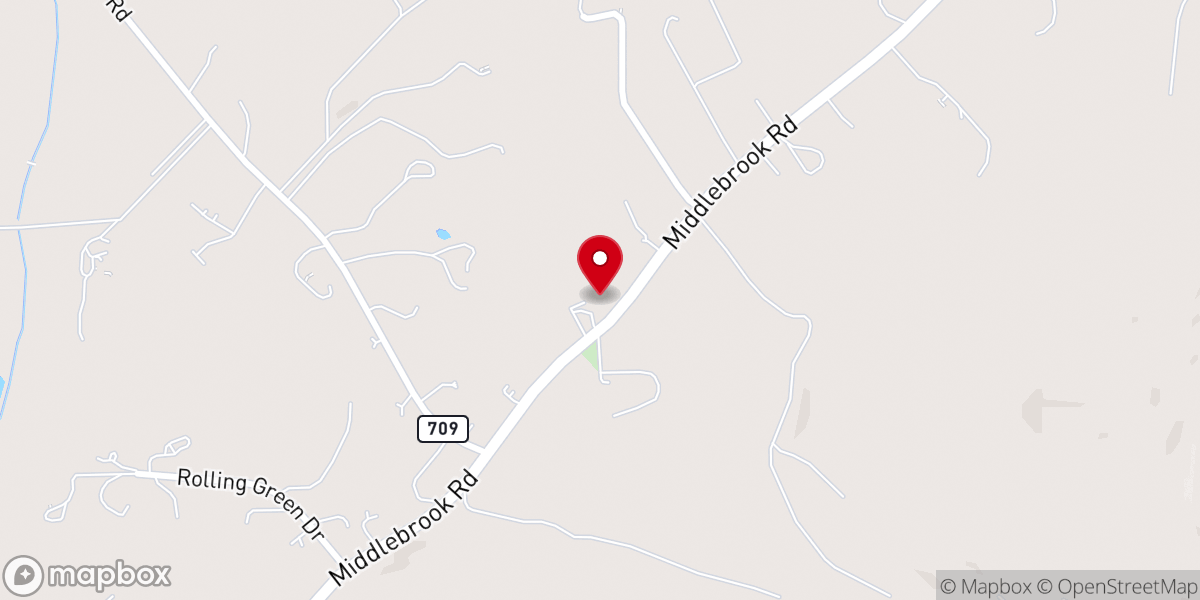 Map showing location of Arbor Hill Church