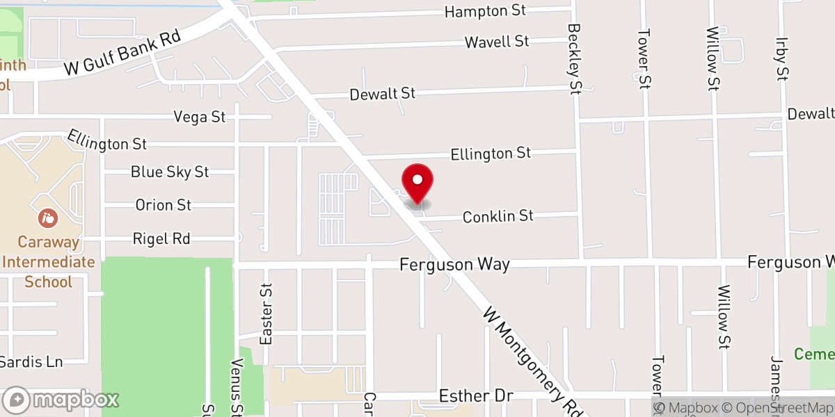 Map showing location of Shiloh Community Church