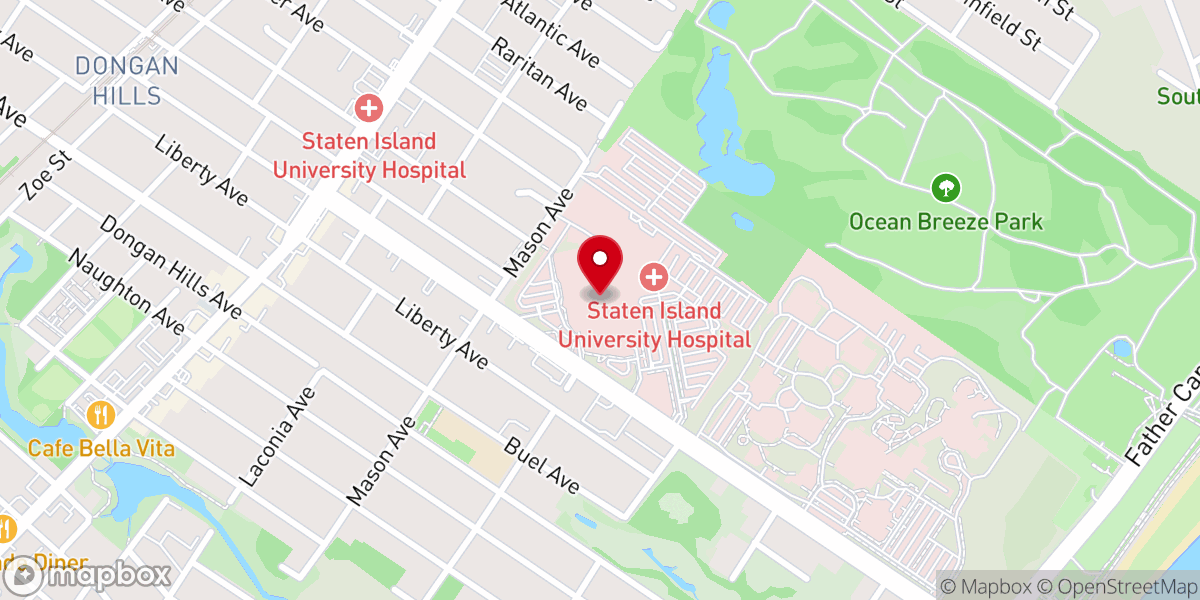 Map showing location of Satmer Bikur Cholim