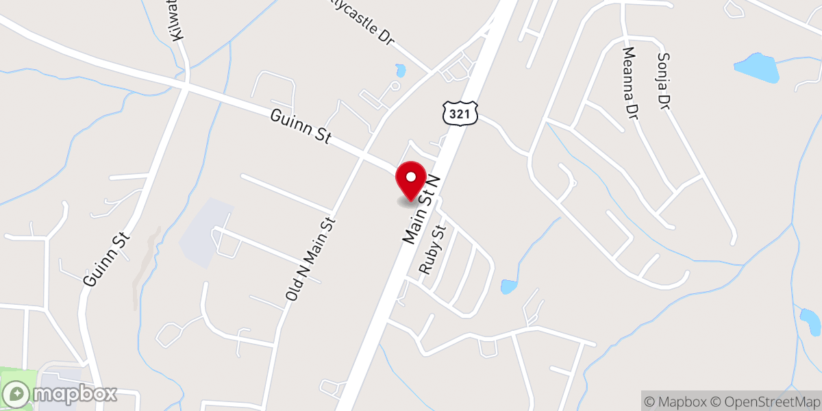Map showing location of Liberty Church - Clover Campus