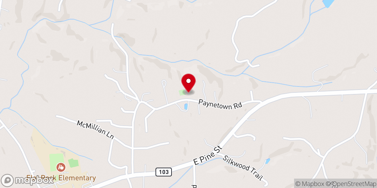 Map showing location of Payne's Chapel Progressive Primitive Baptist Church