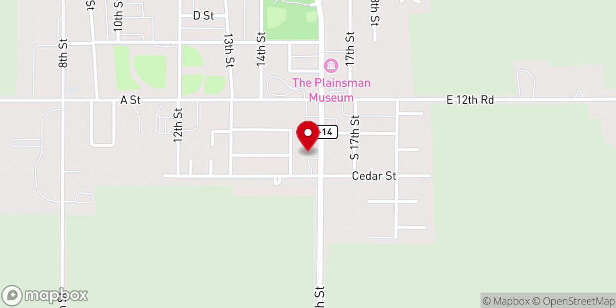 Map showing location of Cross of Christ Lutheran Church