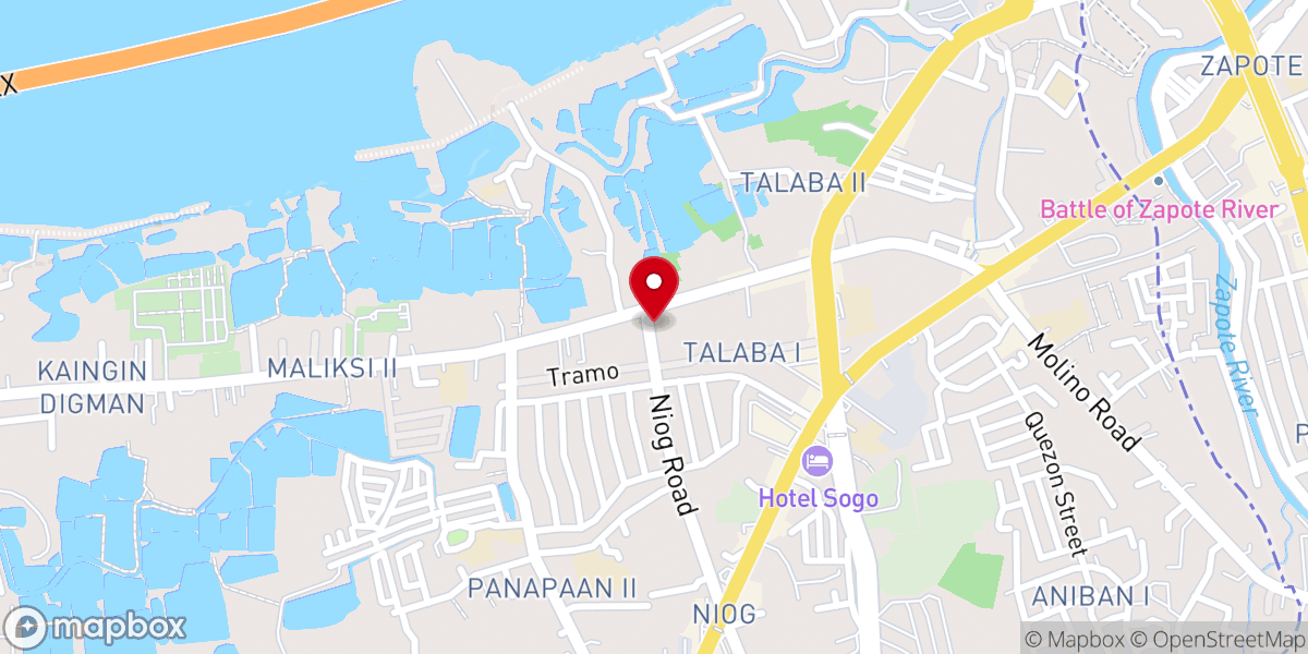 Map showing location of Living Word Christian Fellowship Talaba 1