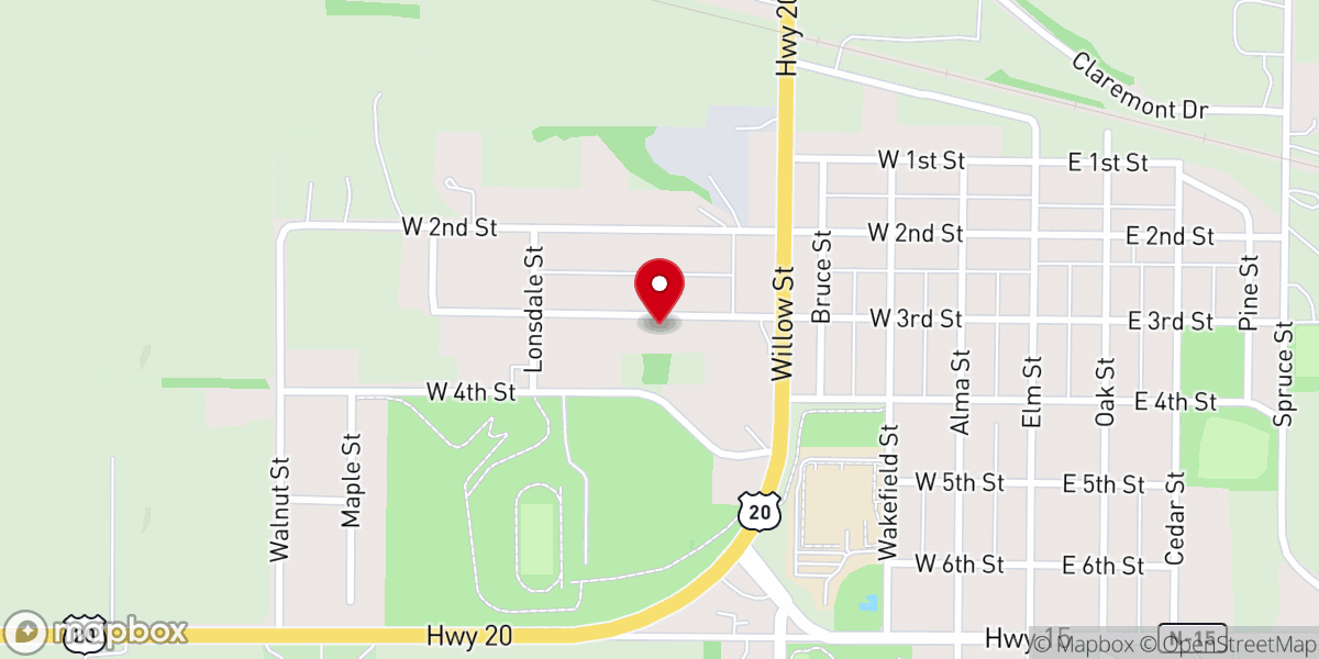 Map showing location of Church New Beginning Fellowship