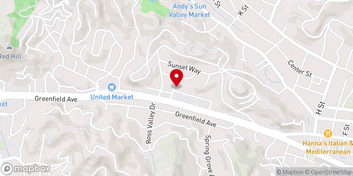 Map showing location of Iglesia Universal