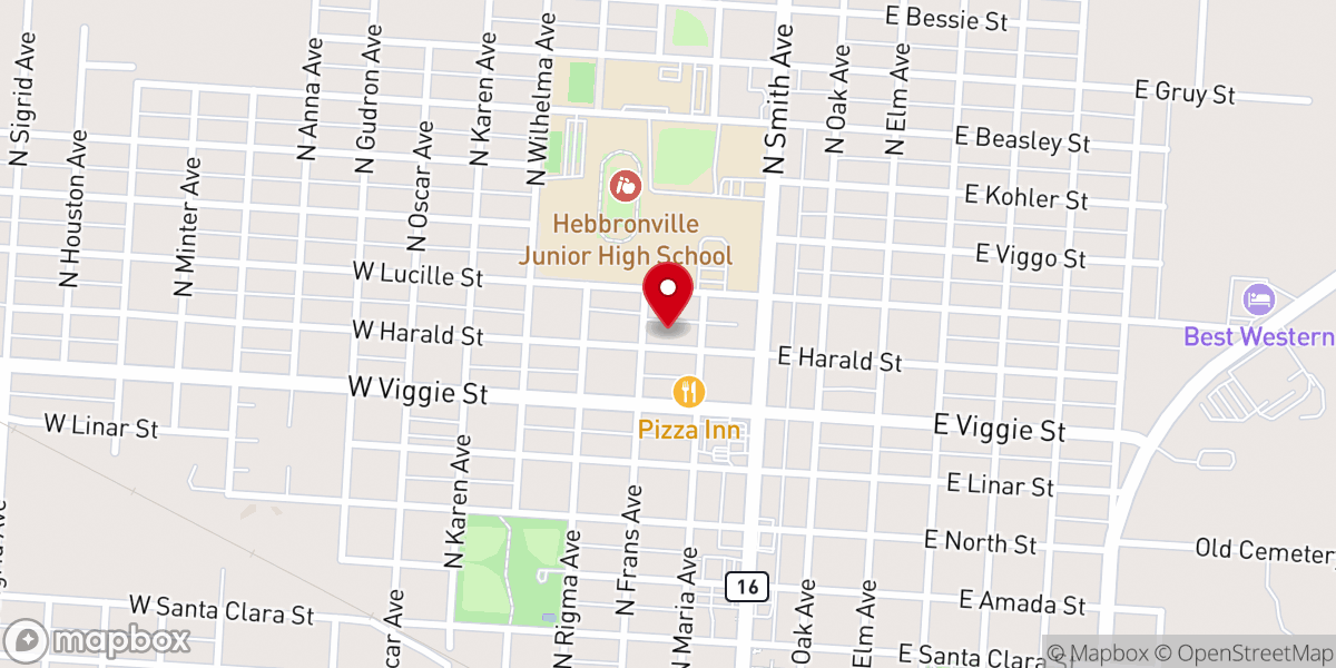 Map showing location of True Hope Church