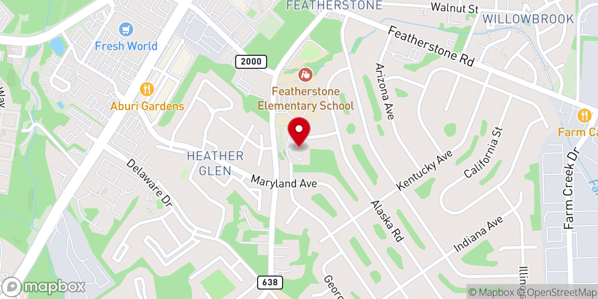 Map showing location of Riverview Baptist Church
