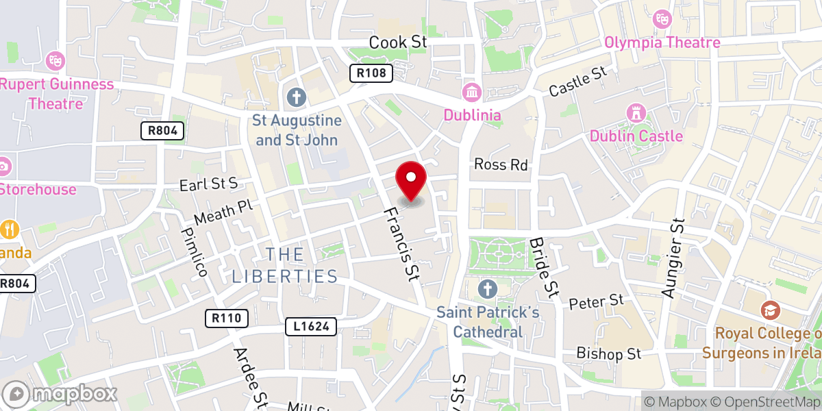 Map showing location of St Nicholas of Myra Church
