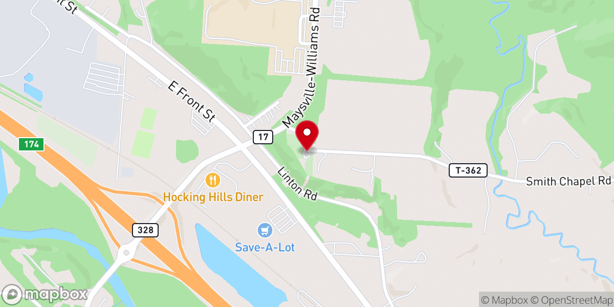 Map showing location of Smith Chapel