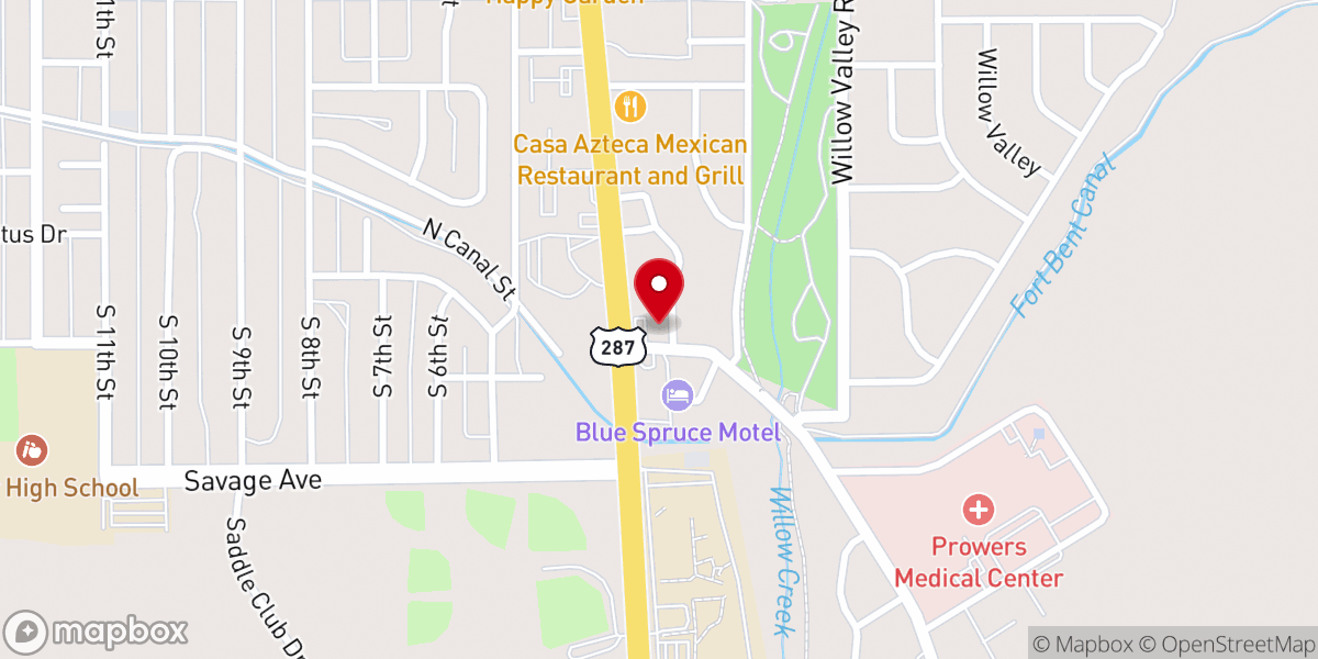 Map showing location of Grace Lutheran Church