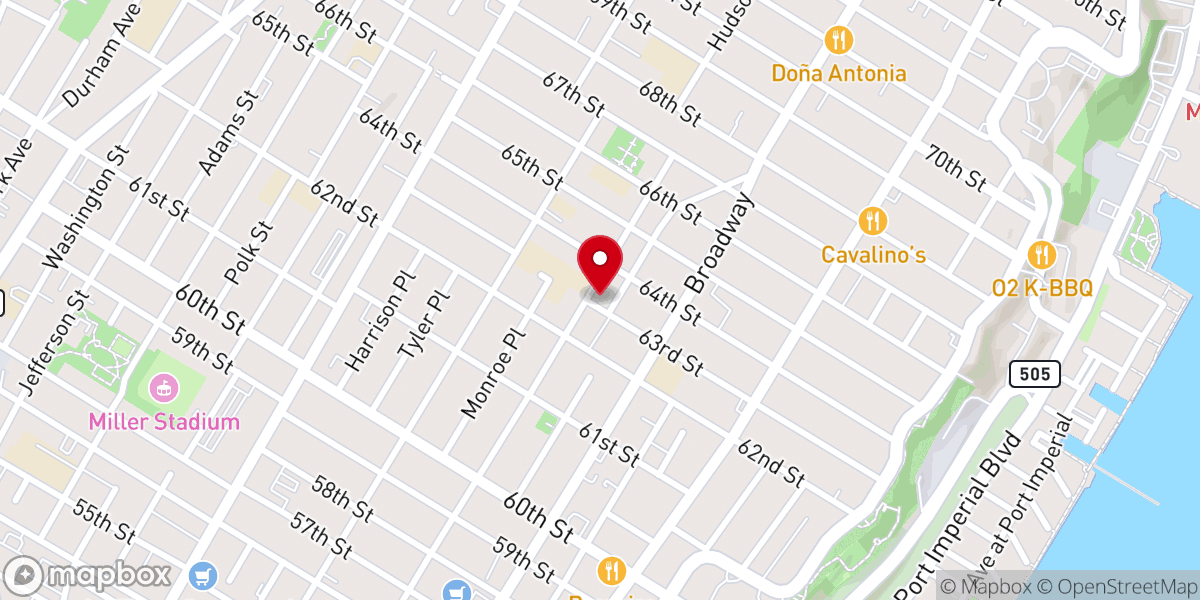 Map showing location of Iglesia Aposento Alto Asambleas De Dios