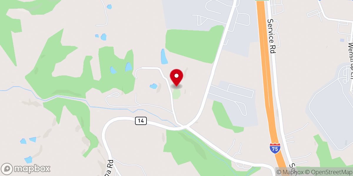 Map showing location of Salem United Baptist Church