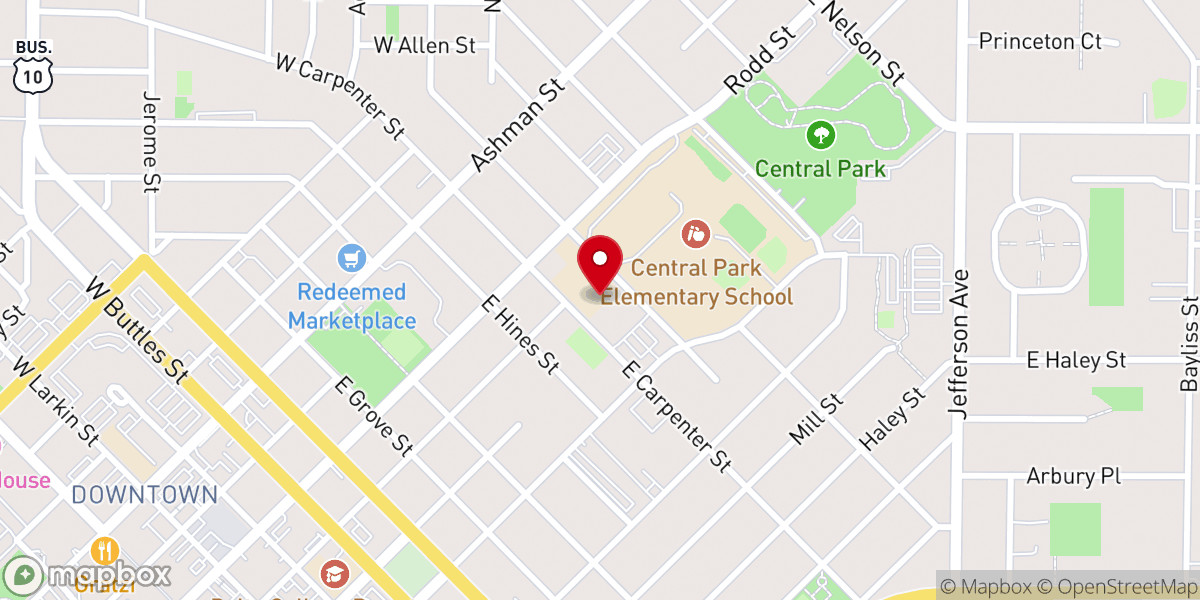 Map showing location of St John's Lutheran school