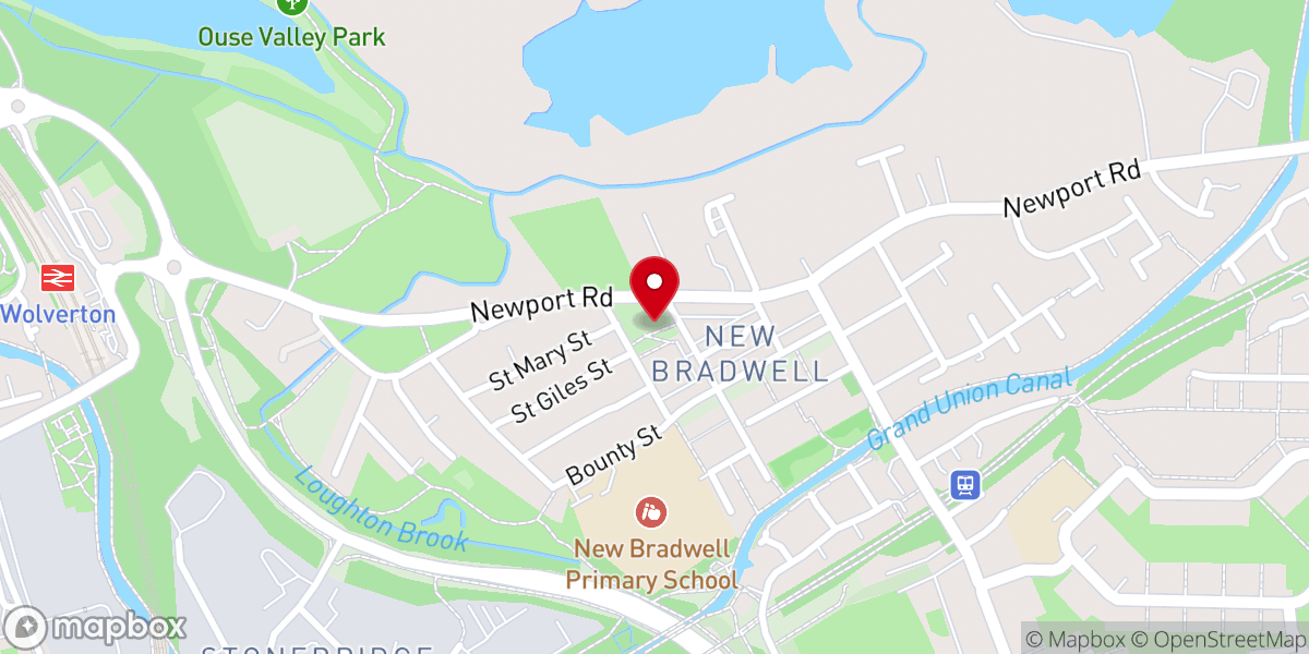 Map showing location of St James Church