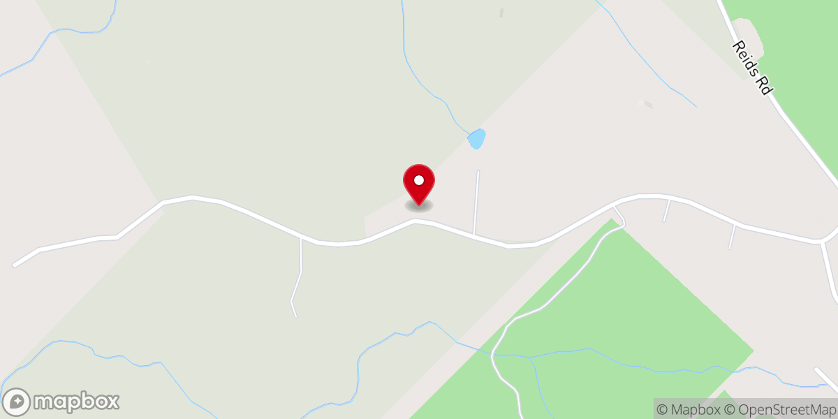 Map showing location of Hunts Chapel