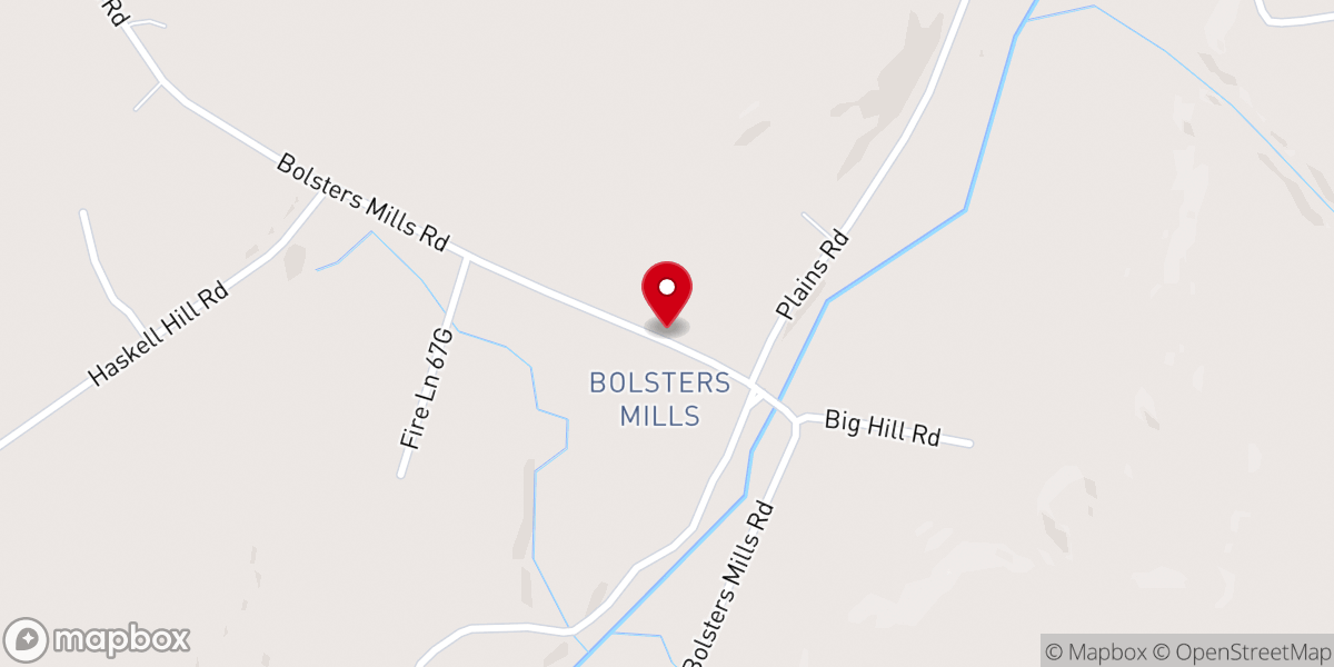 Map showing location of Bolsters Mills United Methodist Church