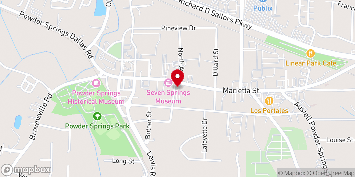 Map showing location of Our Journey Church