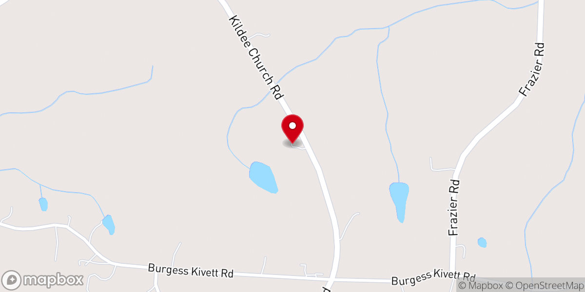 Map showing location of Rehobeth Church