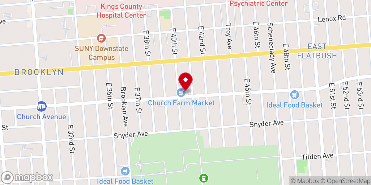 Map showing location of Triumphant Bible Church of God
