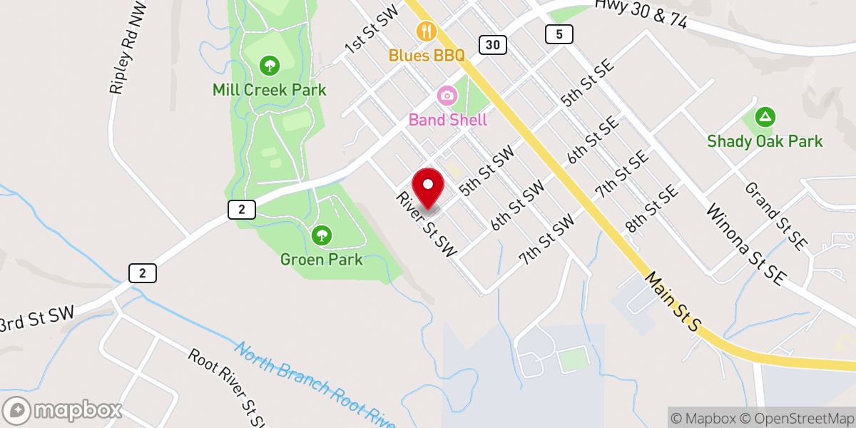 Map showing location of Chatfield