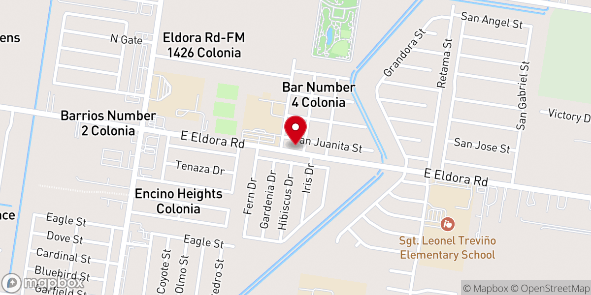Map showing location of Centro Familiar Emmanuel Church